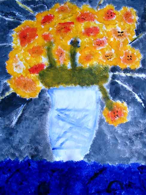 Visual Arts: Still-life of Sunflowers - Shane