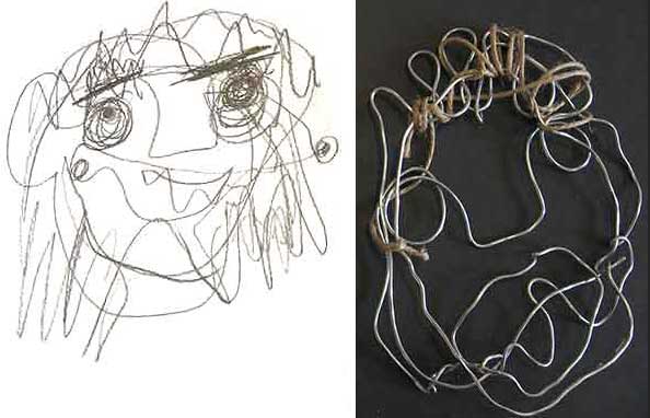 Visual Arts: Wire Sculptures - Indra